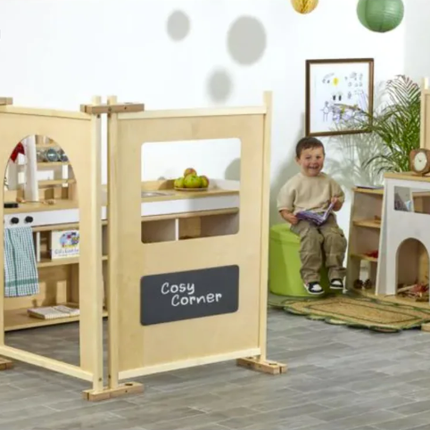 High Corner Panels - Set of 5 | Room Dividers | Wooden | Classroom Furniture | Library