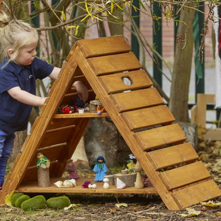 Forest Garden World Peephole House - 78 x 45 x 97cm | Outdoor Learning | Imaginative Play | Forest School | Playground | Physical Education