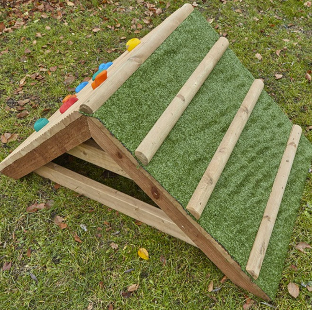Mini Grass Climb Crescent - 59 x 80 x 144cm | Outdoor Learning | Imaginative Play | Forest School | Playground | Physical Education