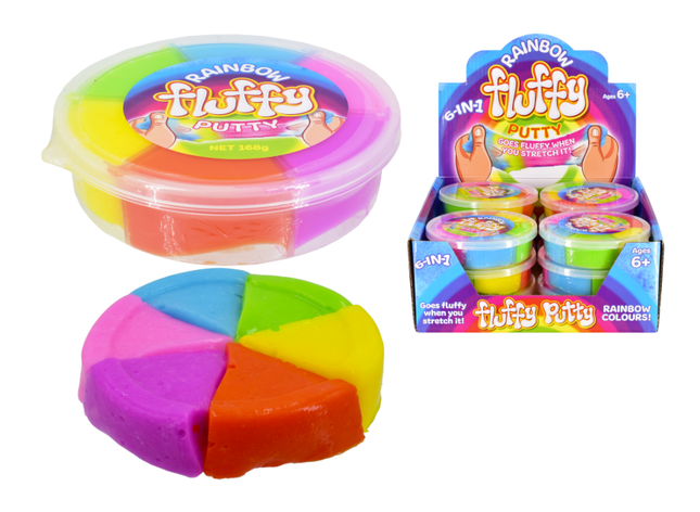 Rainbow Fluffy Putty 168g