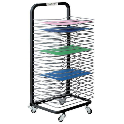 25 Shelf Mobile A3 Painting Drying Rack