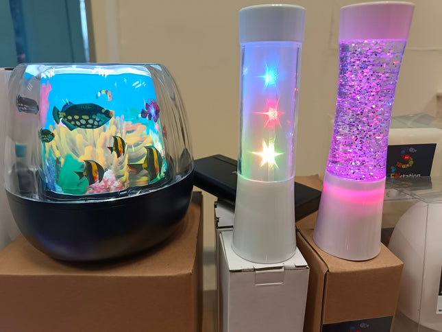 Rotating Fish Lamp