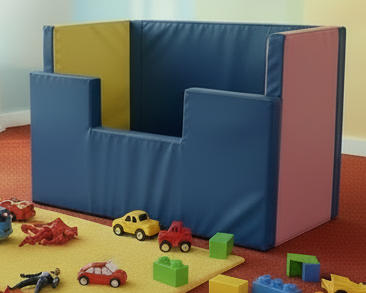 4ft Single High Backed Snug Sleeper Bed - PVC | Multiple Colour Options | Safe Sleeping | Safety Bed | Foam | Custom
