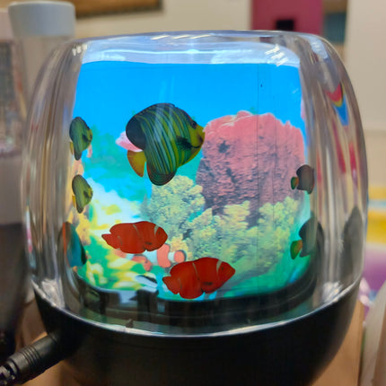 Rotating Fish Lamp