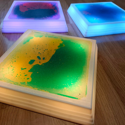 Light Up Liquid Tiles Set — Set of 3 Circle
