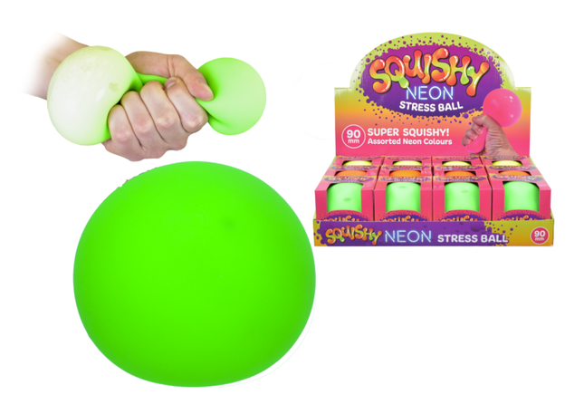 90mm Squishy Neon Stress Ball