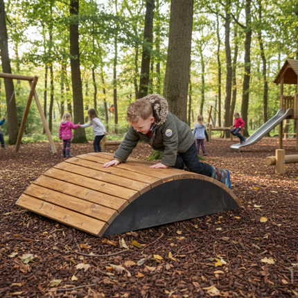 Barrel Bridge Rocker - Dual Purpose Use | Outdoor Learning | Playground | Imaginative Play | Forest School | Physical Education