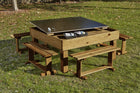 Chalk Table With Lift Lid And Benches - 53 x115 x 115CM | Outdoor Learning |