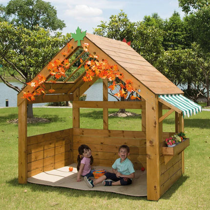 Children’s Outdoor Wooden Open Playhouse