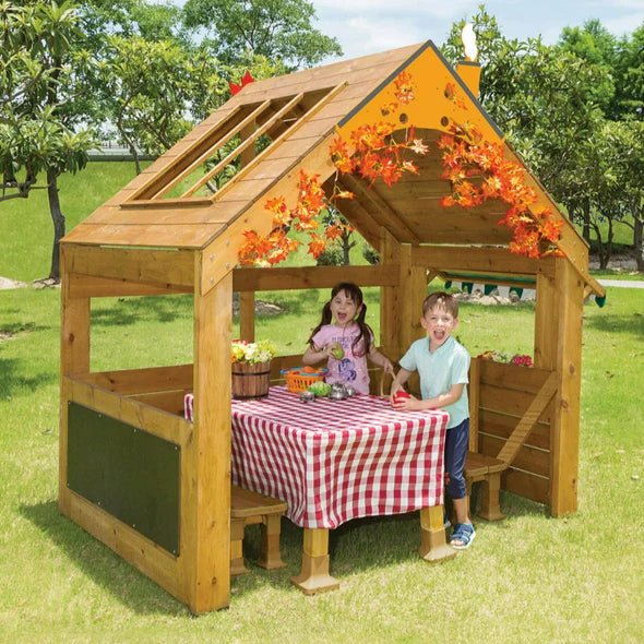 Children’s Outdoor Wooden Open Playhouse