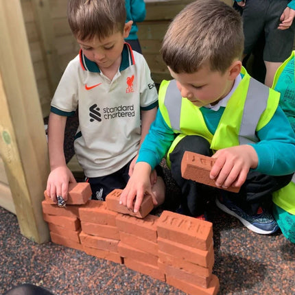 Children's Real Mini Play Bricks - 12 x 5 x 3.5CM | Outdoor Learning | Role Play | Playground | Forest School | Group Interaction