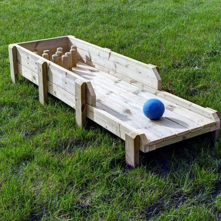 Childrens Outdoor Wooden Bowling Alley