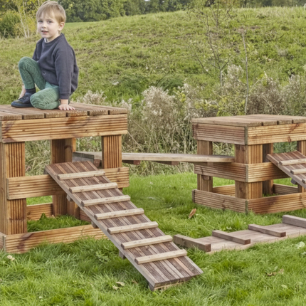 Climbing Cubes Nest - Set of 2 | Outdoor Learning | Forest School | Exploratory | Confidence Building | Apparatus