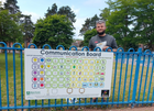 Communication Board - 150cm x 84.4cm | Community Spaces | Sensory Garden | Playground | School | Home