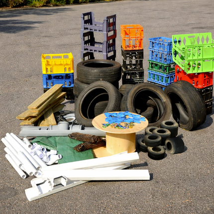 Complete Loose Parts Panacea - 100 Parts | Outdoor Learning | Imaginative Play | Forest School | Playground | Physical Education