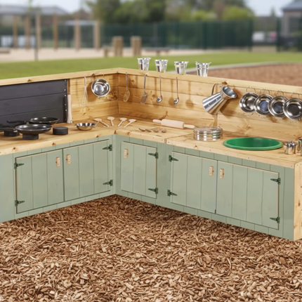 Country Green Corner Kitchen - Early Years / KS1 | Outdoor Learning | Forest School | Outdoor Classrooms | Exploratory Play | Imaginative Play