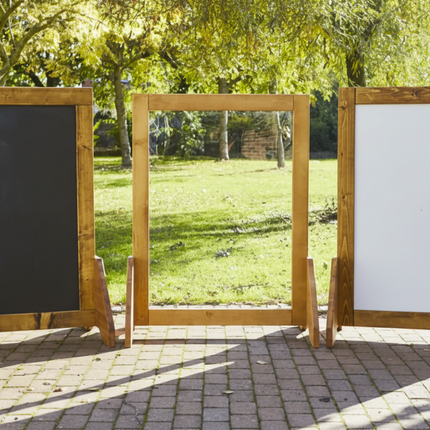 Mobile Art Easel Trio - Pack of 3 | 100 x 122 x 65.5cm | Outdoor | Forest School | Garden | Mark Making | Playground