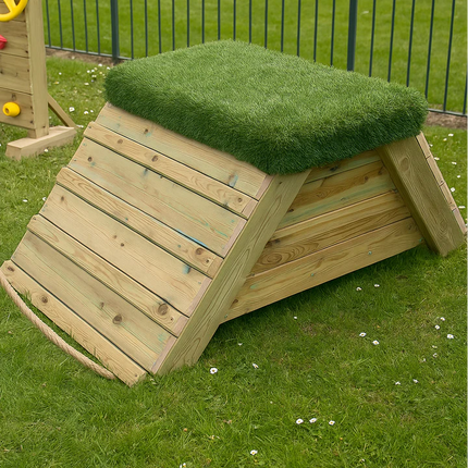 Grass Topped Wooden Apex Hill Step
