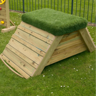 Grass Topped Wooden Apex Hill Step