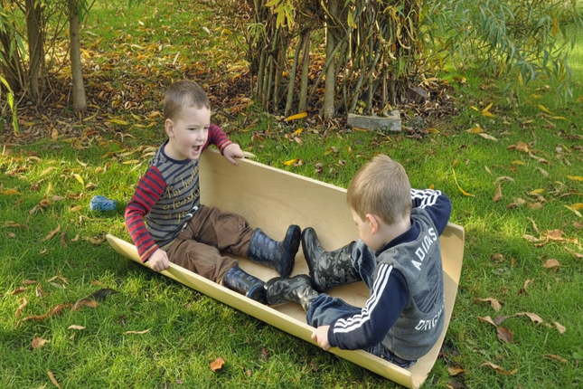 Indoor Large Wooden Tube Rocker -| Classroom | Social Play | Physical Education | Imaginative Play