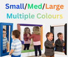 Rectangular Padded Surround Soft Frame Mirror- Multiple Colours and Sizes available | Safety Mirror | Classroom | School | Nursery | Home | Sensory Room | Soft Play