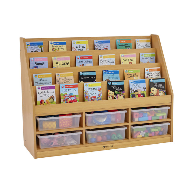 Milan Tiered Bookcases with 6 Small Trays