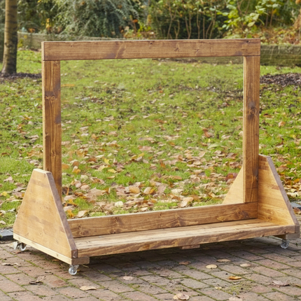 Mobile Easel - Whiteboard | Chalkboard | Perspex | 100 x 122 x 65.5cm | Outdoor | Forest School | Garden | Mark Making | Playground
