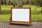 Mobile Easel - Whiteboard | Chalkboard | Perspex | 100 x 122 x 65.5cm | Outdoor | Forest School | Garden | Mark Making | Playground
