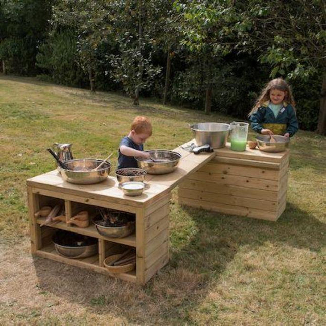 Outdoor Wooden Movable Childrens Storage Table