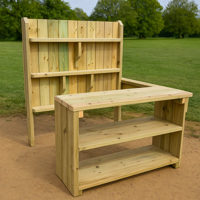 Outdoor Wooden Role Play Corner