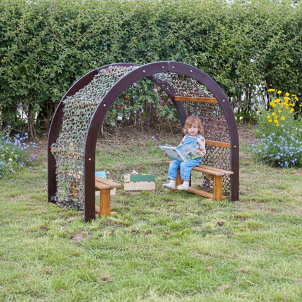 Rafiki Outdoor Archway Den - 135 x 180 x 120cm | Outdoor Learning | Imaginative Play | Forest School | Playground | Reading | Story Time