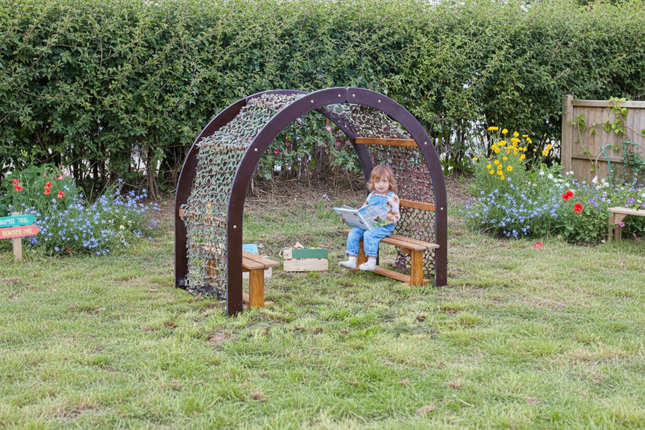 Rafiki Outdoor Archway Den - 135 x 180 x 120cm | Outdoor Learning | Imaginative Play | Forest School | Playground | Reading | Story Time