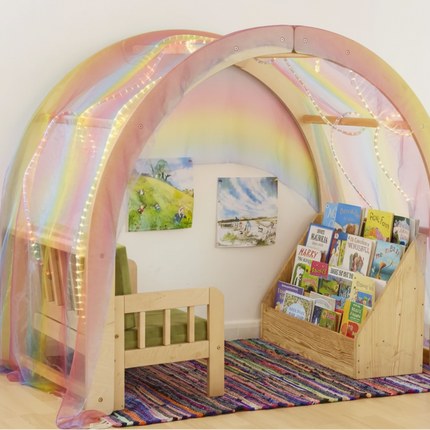 Rafiki Wooden Arch Reading Set - 135 x 160 x 80cm | Outdoor Learning | Imaginative Play | Forest School | Playground | Reading | Story Time