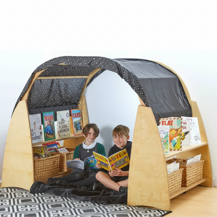 Relax & Read Arch With Storage - 110 x 150 x 132cm | Outdoor Learning | Imaginative Play | Forest School | Playground | Reading | Story Time