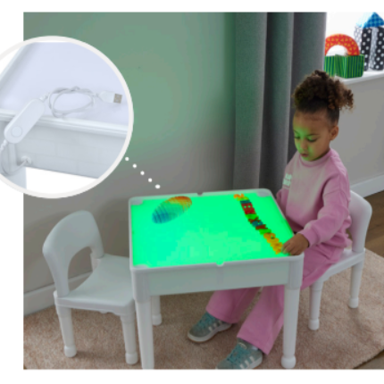 Light Table and Two Chairs Set