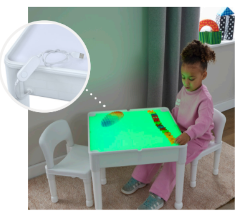 Light Table and Two Chairs Set