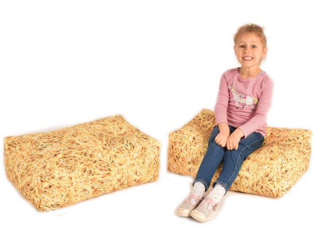 Forest School Bean Bag Bench Seats (Pair)- 600mm x 400mm x approx. 200mm thick- Multiple Designs