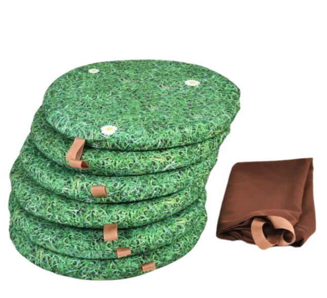 Forest School Sit Pads With Handle- Grass/Straw/Log/Assorted Colours options
