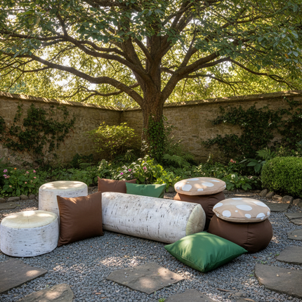 Woodland Walk Indoor/Outdoor Seating & Cushion Set
