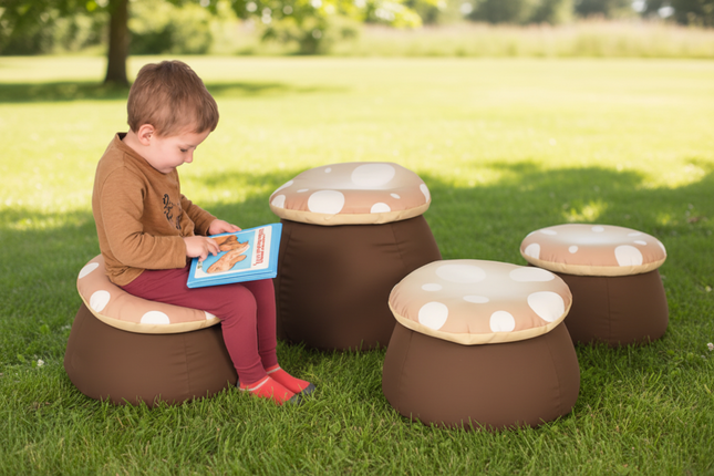 Woodland Walk Indoor/Outdoor Toadstools Seat- Set of 3
