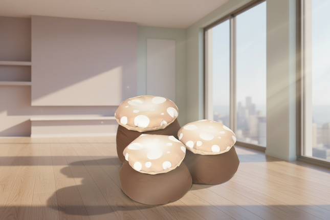 Woodland Walk Indoor/Outdoor Toadstools Seat- Set of 3
