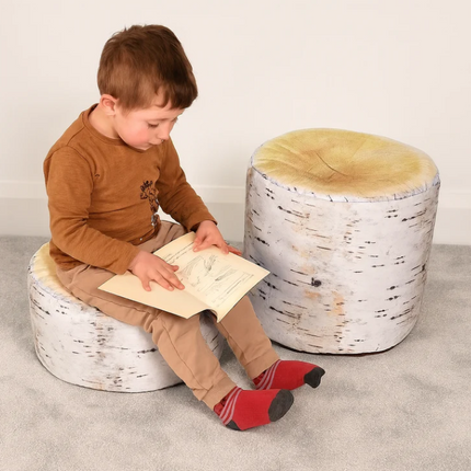 Woodland Walk Indoor/Outdoor Birch Tree Stump Cushions