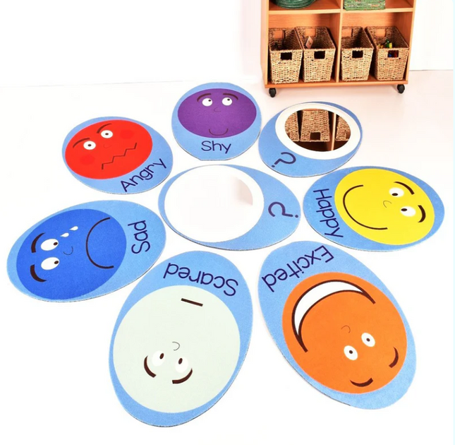 Emotions Mats Set With Mirrors (Extra Large)- Set of 8