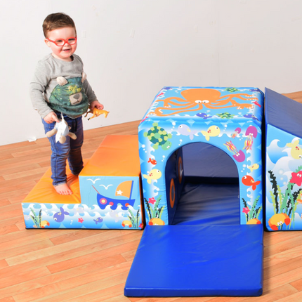 Soft Play Mountain Tunnel & Slide Set - Multiple Designs Available