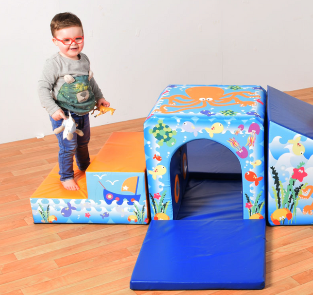 Soft Play Mountain Tunnel & Slide Set - Multiple Designs Available