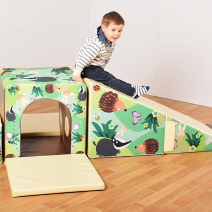 Soft Play Mountain Tunnel & Slide Set - Multiple Designs Available