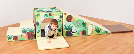 Soft Play Mountain Tunnel & Slide Set - Multiple Designs Available