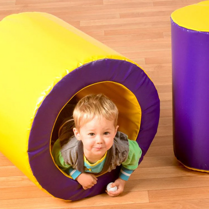 Soft Play Tumble & Roll Cylinder Tunnel Set