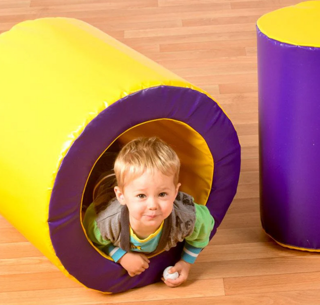 Soft Play Tumble & Roll Cylinder Tunnel Set