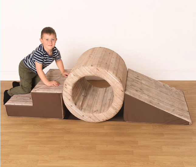 Soft Play Steps, Barrel/Tunnel and Slide Set